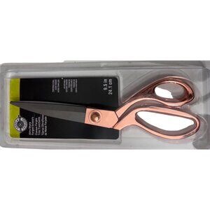 Ultra Sharp Forged Scissors 9.5" Rose Gold Loop & Threads